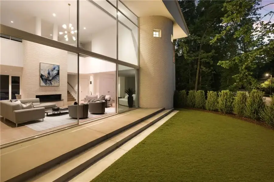 Exterior details and patio area of a home in , Atlanta (Image 46).