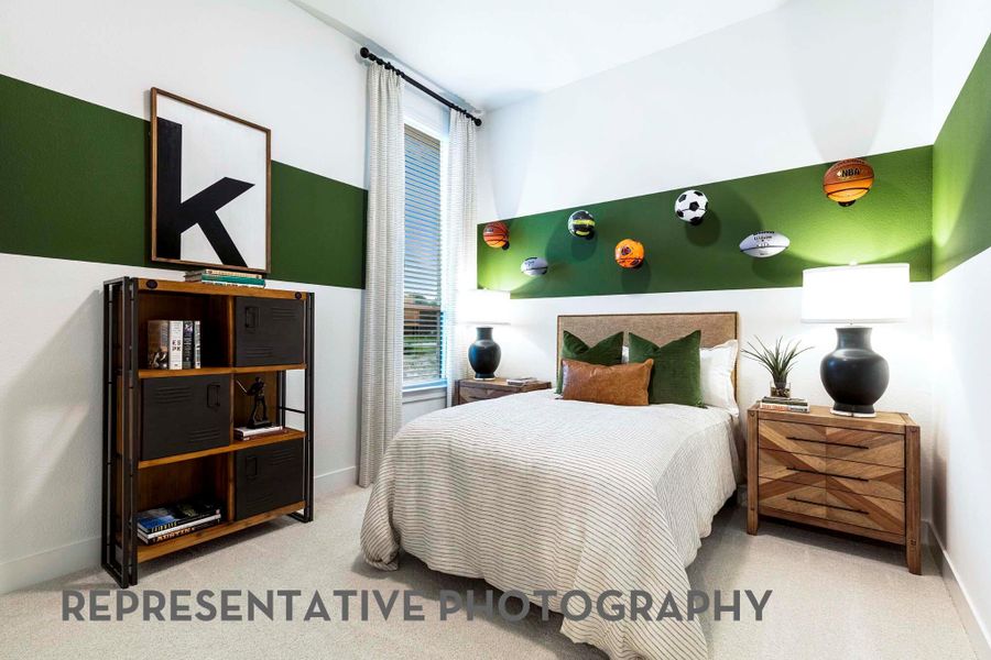 Furnished interior view inside a new home in 6 Creeks at Waterridge, Kyle (Image 20).