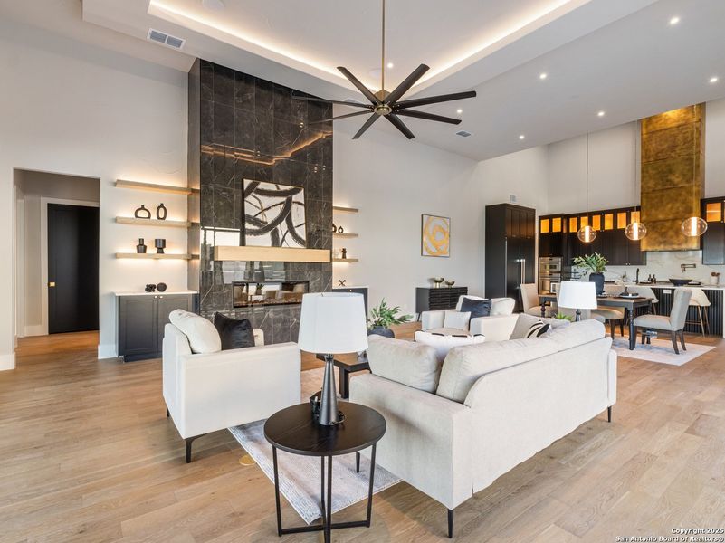 Furnished interior view inside a new home in , Canyon Lake (Image 8). Furnished interior view inside a new home in , Canyon Lake (Image 8).