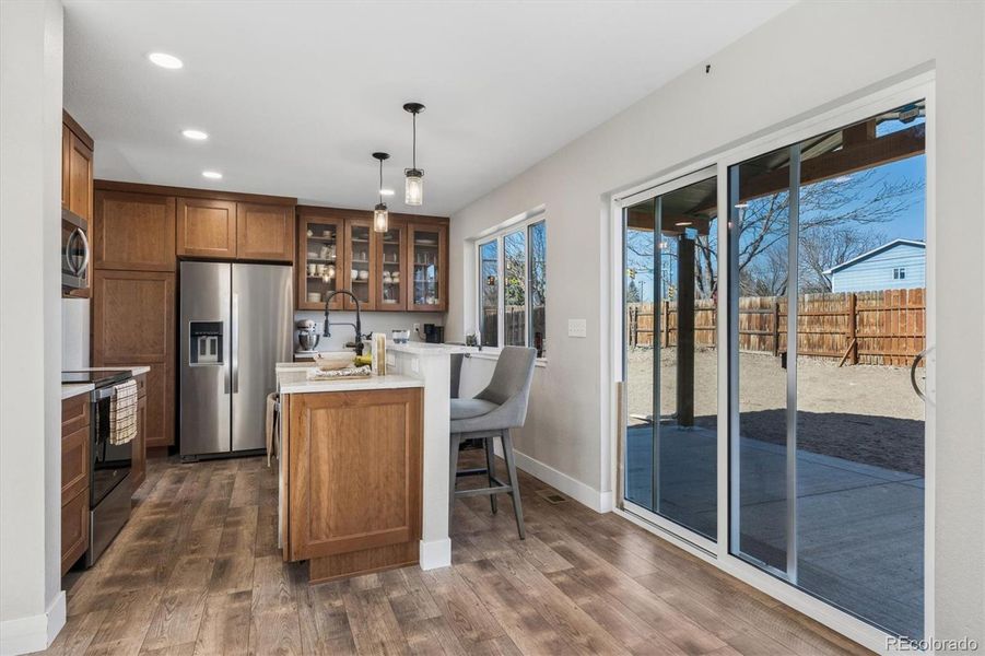 Newer Appliances with Gorgeous Cherry Cabinets