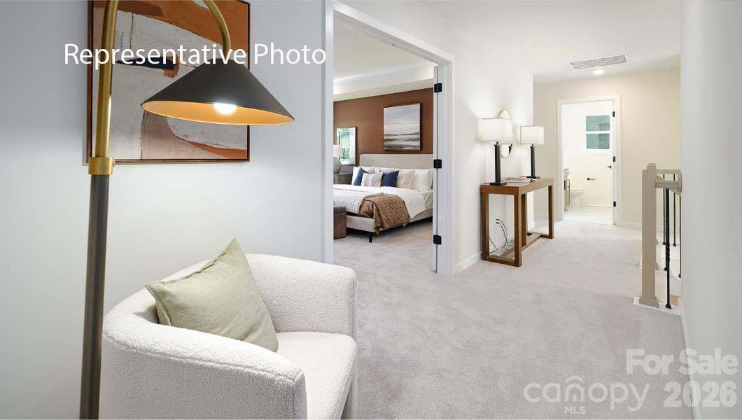 Furnished interior view inside a new home in Sylvan Creek, Denver (Image 28).