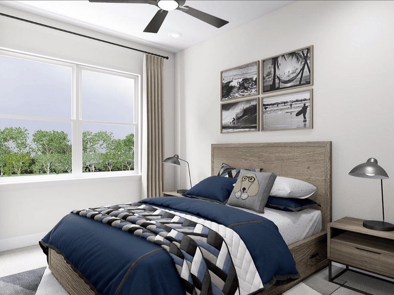 Representative furnished interior of a home built from the York by Tri Pointe Homes in Grahym at Southbridge, Fort Mill (Image 8).