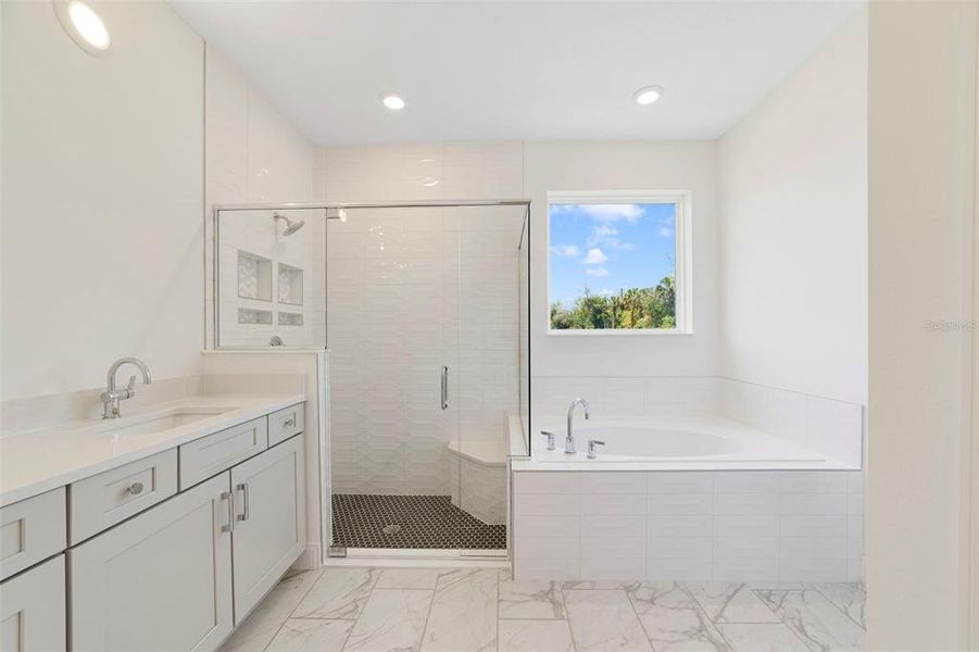 Furnished interior view inside a new home in Estates at Lake Jesup, Sanford (Image 12).