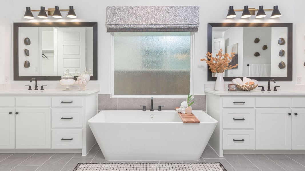 Furnished interior view inside a new home in Landmark, Denton (Image 7).