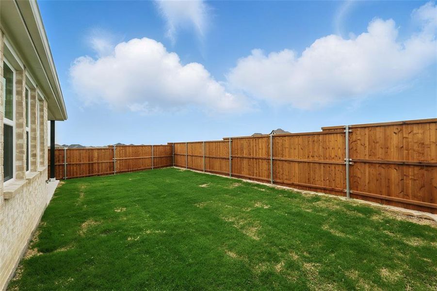 View of fenced backyard View of fenced backyard