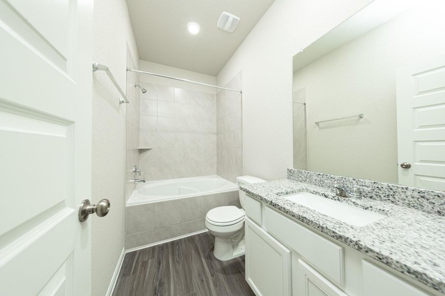 Furnished interior view inside a new home in Wayside Village, Houston (Image 6). Furnished interior view inside a new home in Wayside Village, Houston (Image 6).