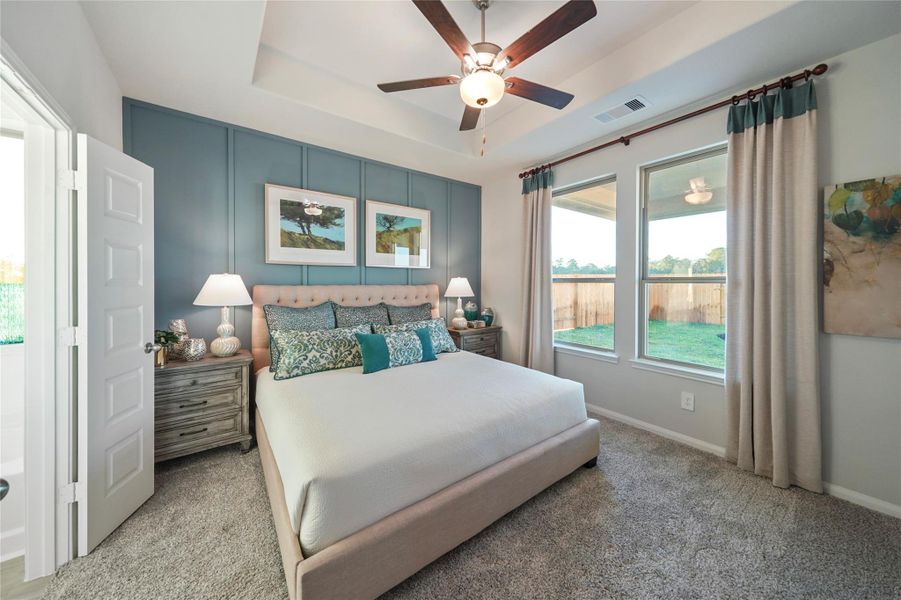 Furnished interior view inside a new home in Granger Pines, Conroe (Image 3).