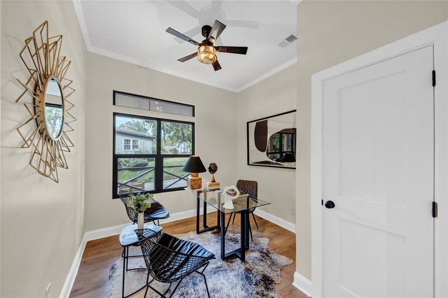 Furnished interior view inside a new home in , Atlanta (Image 8).