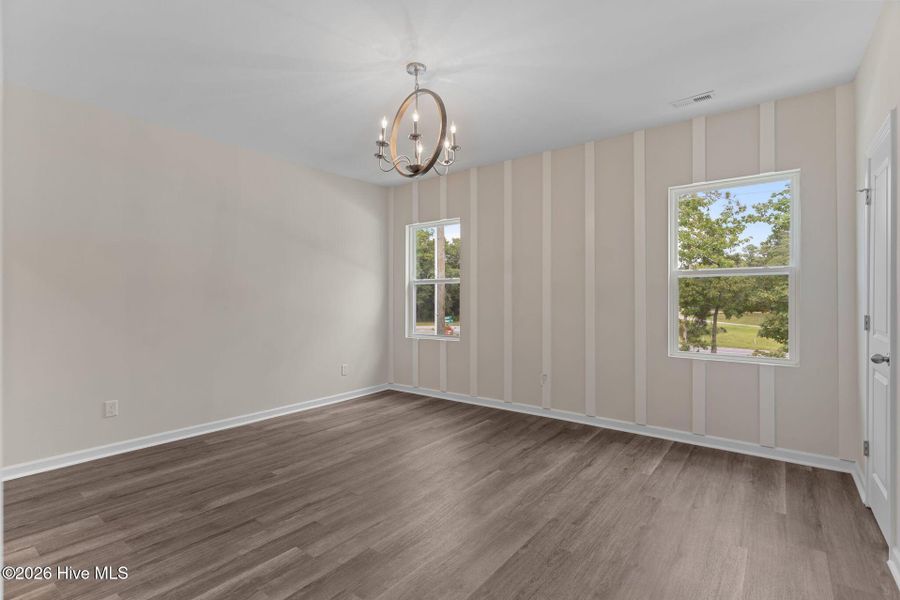 Spacious, unfurnished interior of a new home in Coastal Haven Townes, Leland (Image 10).