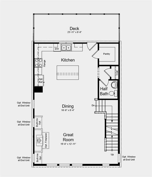 2D floor plan layout of this home in Chandler Run, Tucker, GA (Image 6).