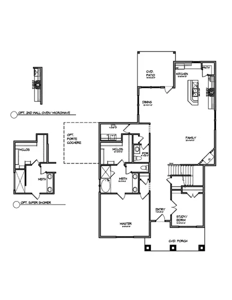 2D floor plan layout for the Champion by Heritage Towne in Heritage Towne, Midlothian, TX (Image 3).