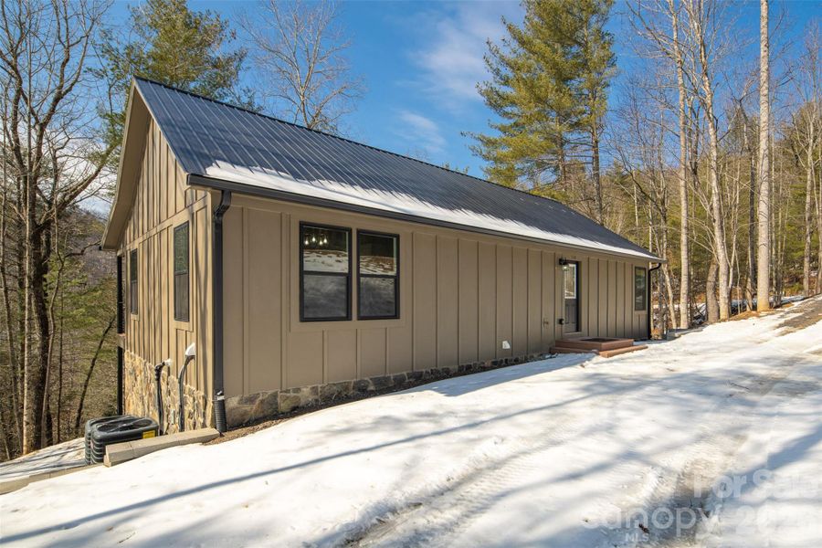 Exterior details and patio area of a home in , Purlear (Image 20). Exterior details and patio area of a home in , Purlear (Image 20).