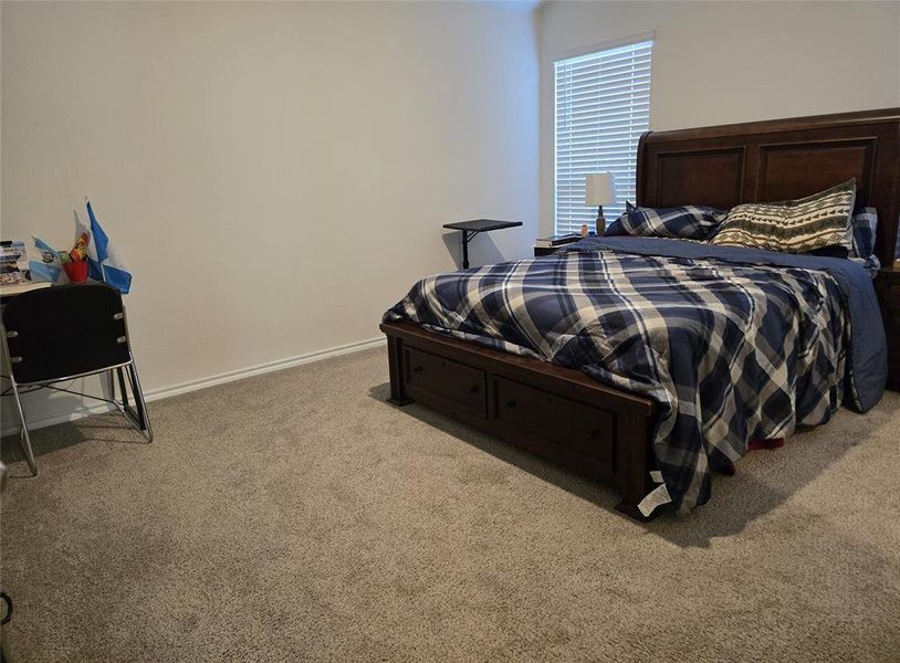 Bedroom featuring carpet flooring