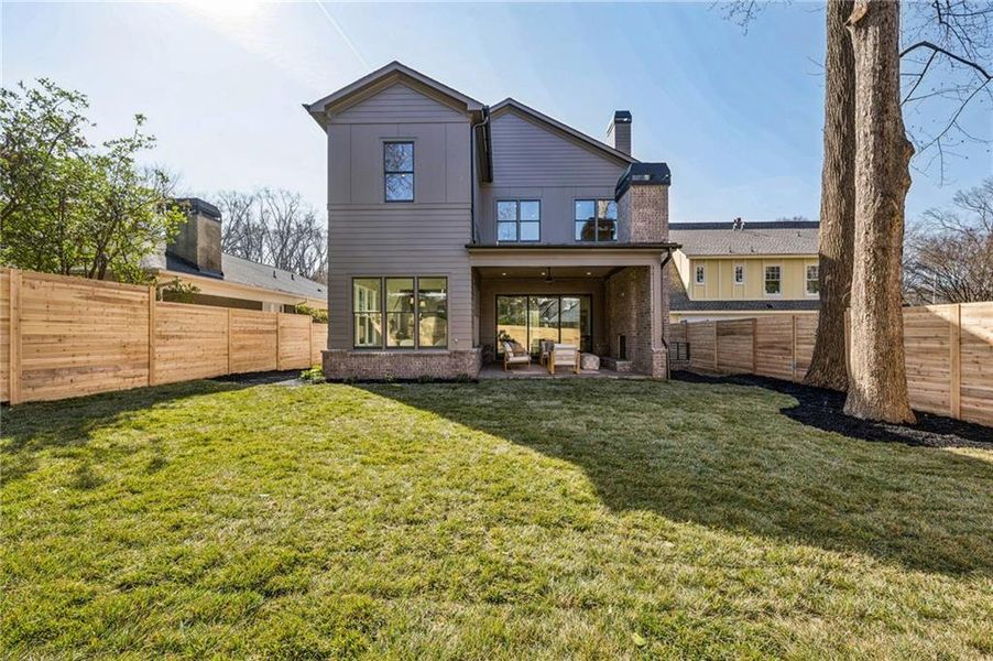 Exterior details and patio area of a home in , Atlanta (Image 26). Exterior details and patio area of a home in , Atlanta (Image 26).