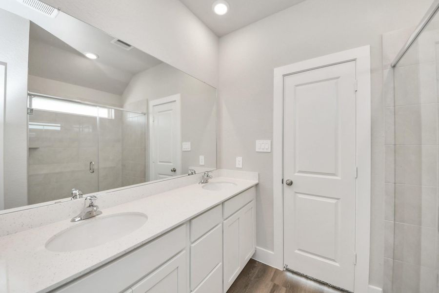 Furnished interior view inside a new home in Laurel Landing: Founders Collection, Alvin (Image 7).