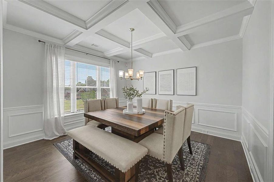 Furnished interior view inside a new home in The Estates at Hurricane Pointe, Douglasville (Image 5).