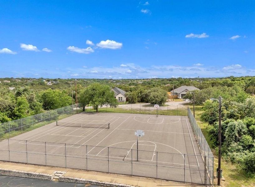 Basketball & Volleyball court