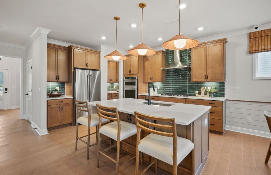 Representative furnished interior of a home built from the Continental by Pulte Homes in Elmbrook, Matthews (Image 59).