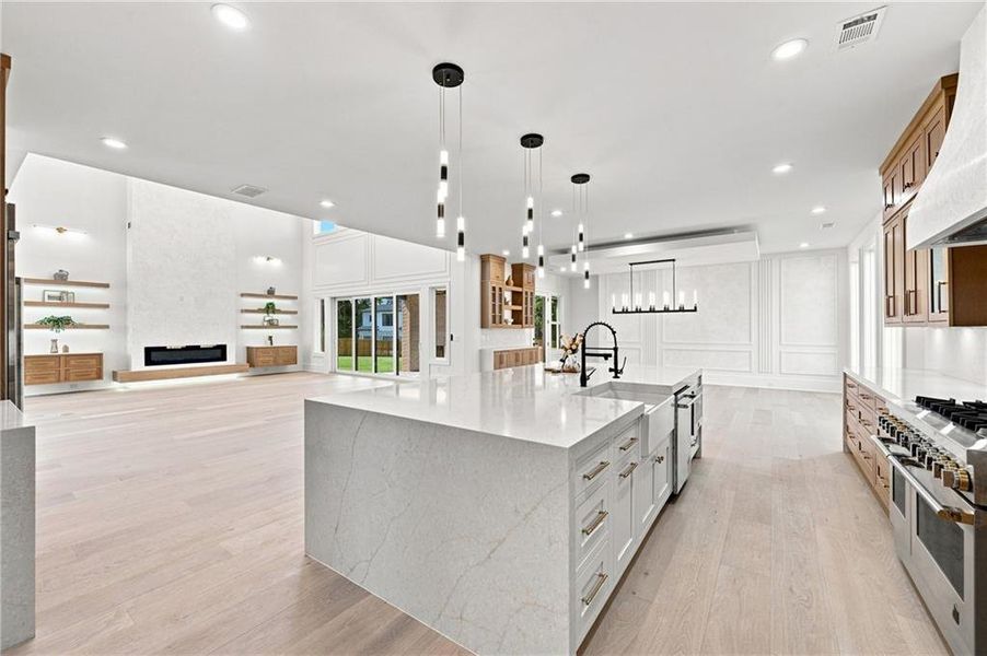 Furnished interior view inside a new home in , Buford (Image 7).