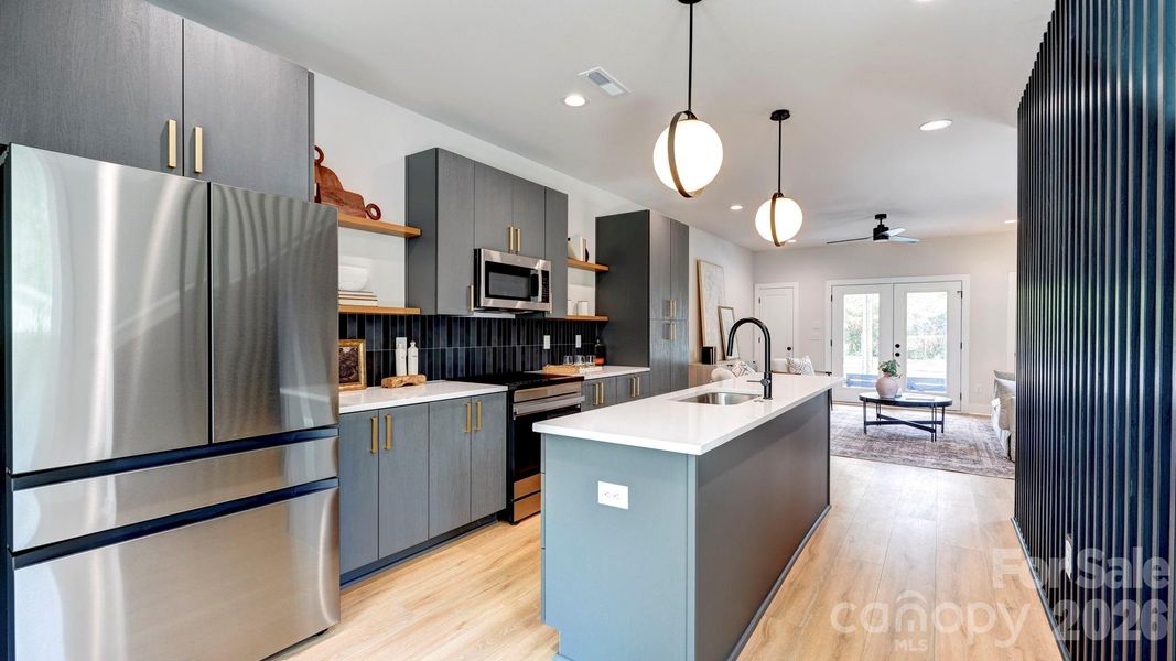 Furnished interior view inside a new home in , Charlotte (Image 8).