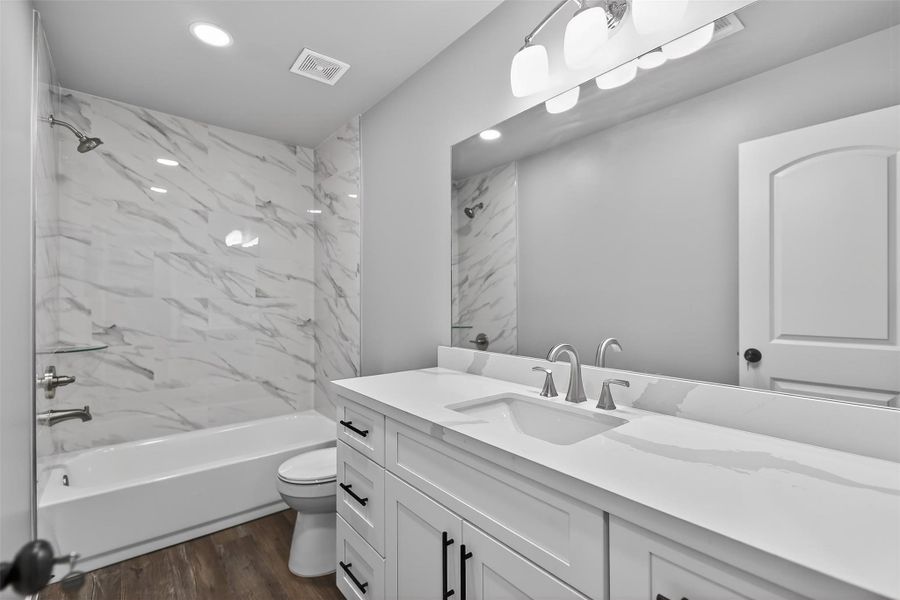 Furnished interior view inside a new home in , Cleveland (Image 13).