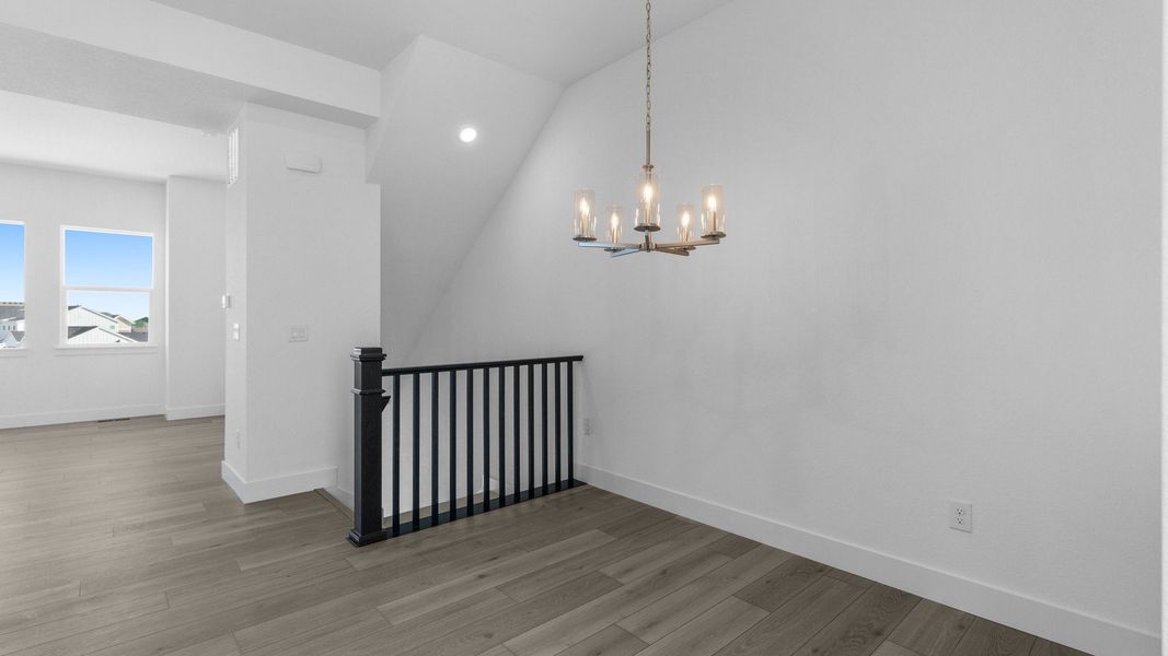 Furnished interior view inside a new home in Dillon Pointe - Skyview, Broomfield (Image 9).