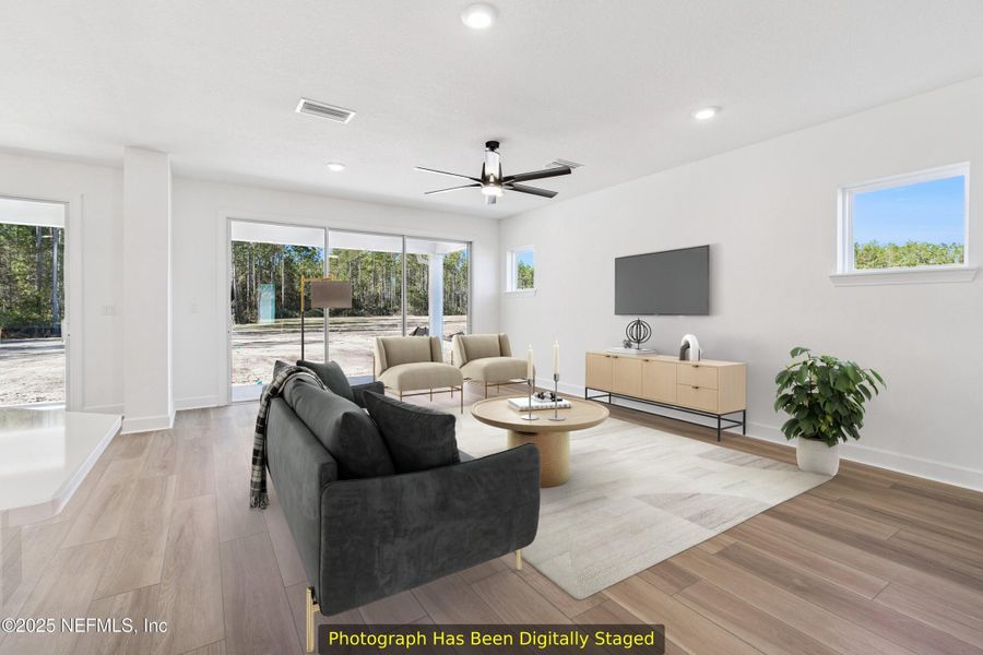 Furnished interior view inside a new home in Evergreen Island at Silverleaf - Classic, St. Augustine (Image 9).