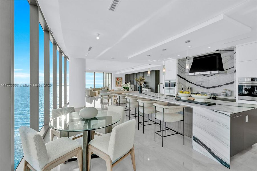 Furnished interior view inside a new home in The Estates at Acqualina, Sunny Isles Beach (Image 10). Furnished interior view inside a new home in The Estates at Acqualina, Sunny Isles Beach (Image 10).