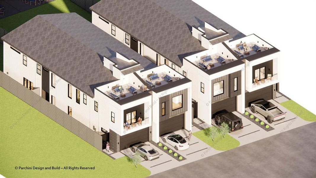 Exterior rendering of this home design in , Dallas, TX (Image 4).