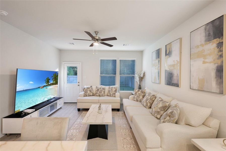 Furnished interior view inside a new home in , Porter (Image 12).