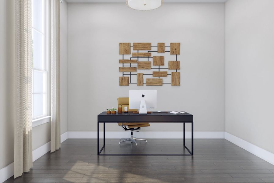 Representative furnished interior of a home built from the Carmine by Tri Pointe Homes in Trillium, Richmond (Image 25).