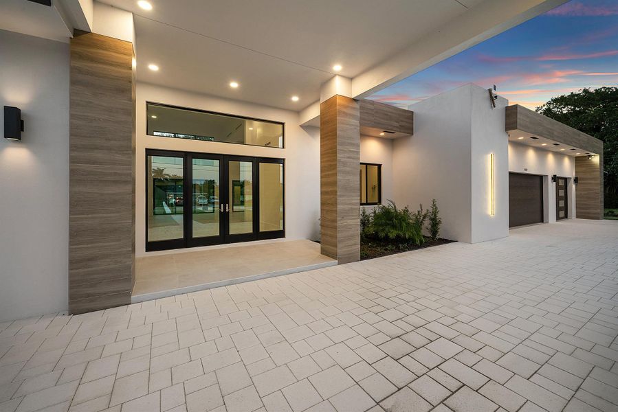 Exterior details and patio area of a home in , Wellington (Image 27).