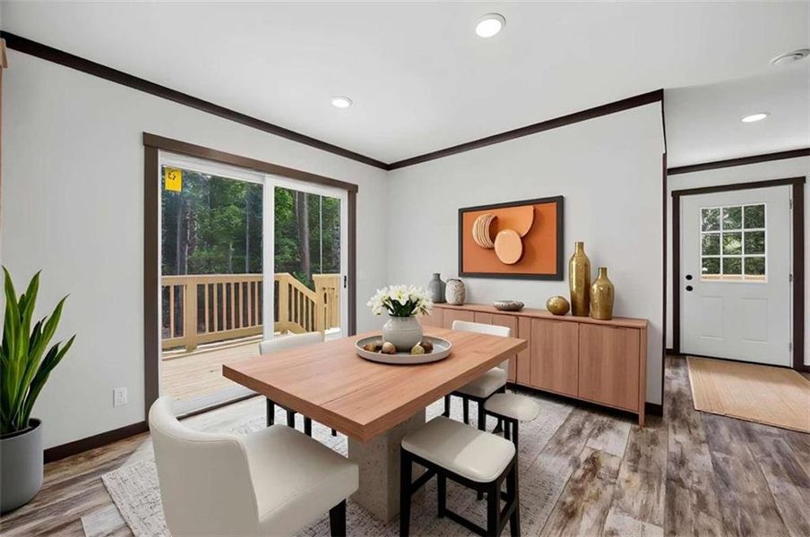 Furnished interior view inside a new home in , Eatonton (Image 8).