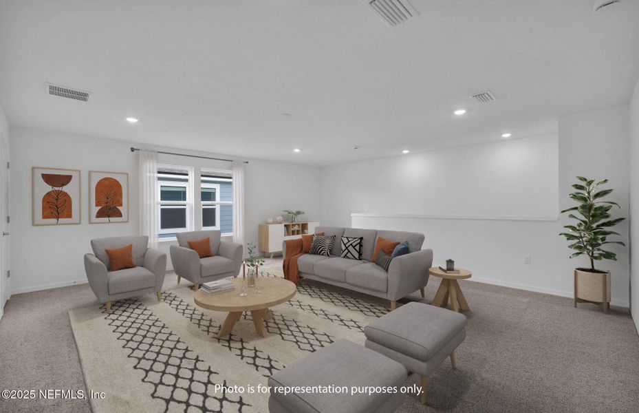 Furnished interior view inside a new home in The Preserve at Bannon Lakes, St. Augustine (Image 11). Furnished interior view inside a new home in The Preserve at Bannon Lakes, St. Augustine (Image 11).