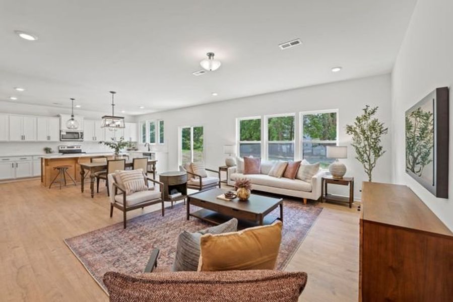 Representative furnished interior of a home built from the Hope by True Homes in Harpers Landing, Walkertown (Image 8).