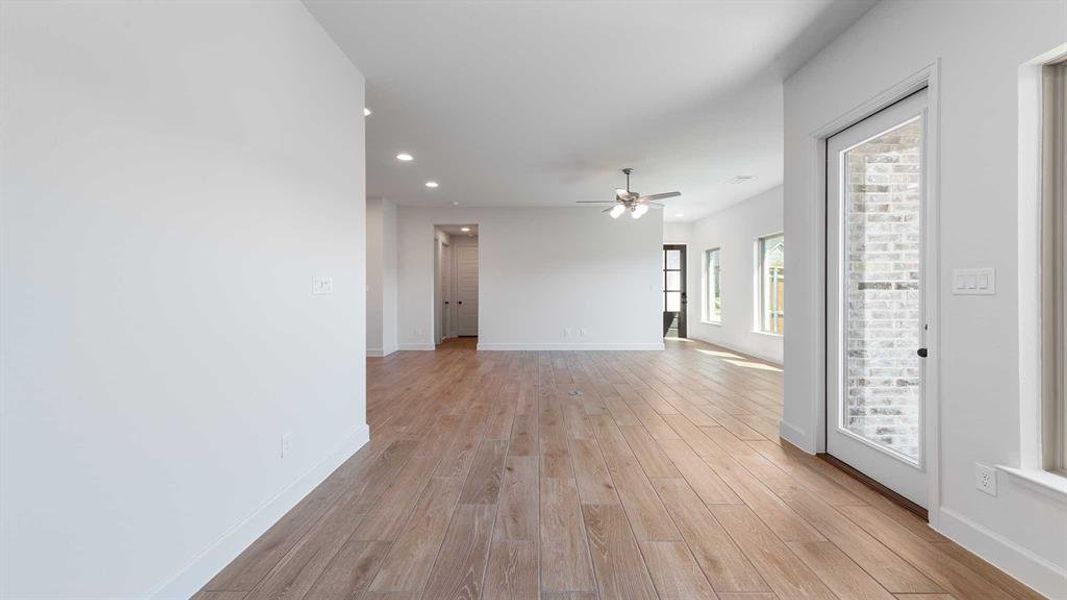 Spacious, unfurnished interior of a new home in The Heights At Uptown Celina 45', Celina (Image 16). Spacious, unfurnished interior of a new home in The Heights At Uptown Celina 45', Celina (Image 16).