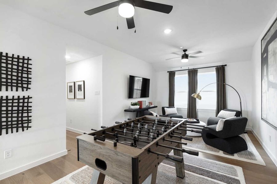 Representative Game Room - some options shown