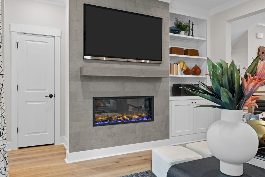 Representative furnished interior of a home built from the Lexington by Tri Pointe Homes in Elm Park, Raleigh (Image 30).