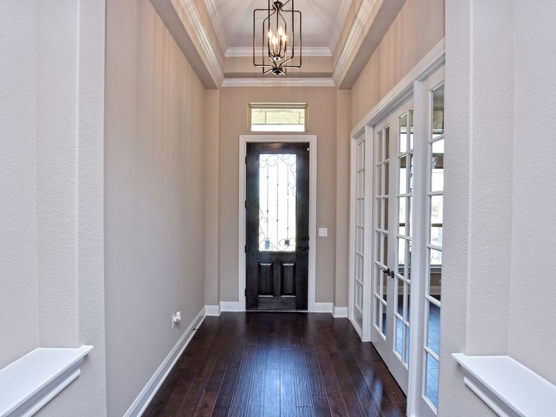 Representative unfurnished interior of a home built from the San Simeon I by Giddens Homes in Clearwater Ranch, Liberty Hill (Image 399).