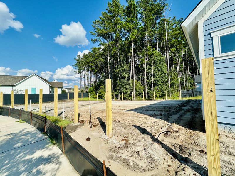 Exterior details and patio area of a home in The Domus Collection at Midtown Nexton, Summerville (Image 34).