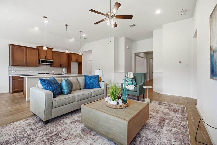 Furnished interior view inside a new home in , League City (Image 10).