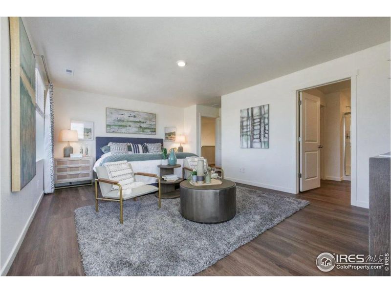 Furnished interior view inside a new home in Fossil Creek Ranch, Windsor (Image 13).