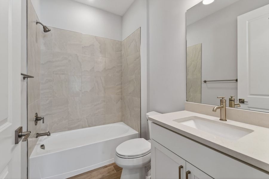 Furnished interior view inside a new home in Costa Pointe, Vero Beach (Image 43).