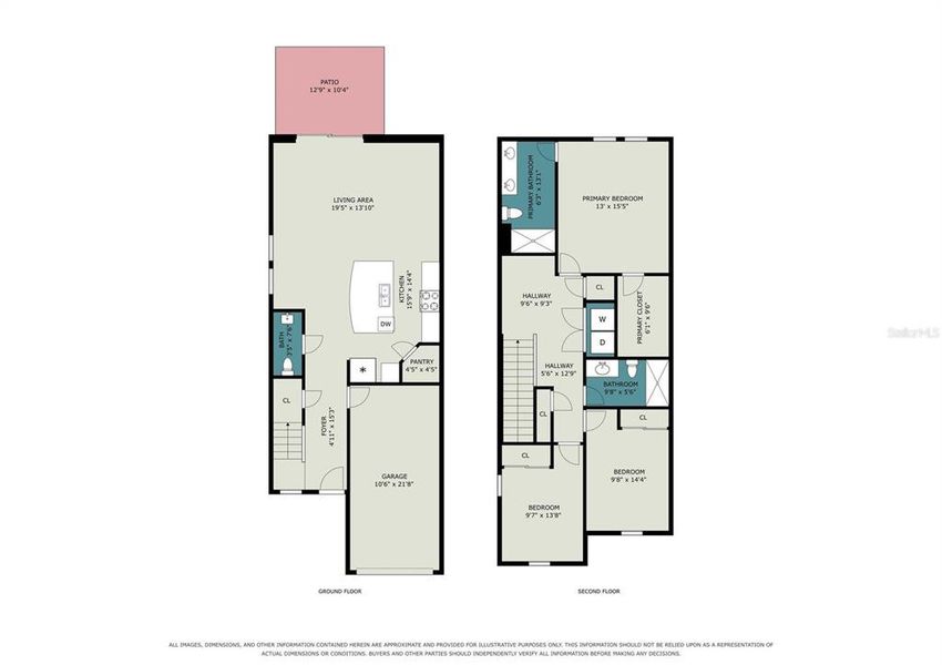 2D floor plan layout of this home in , St. Cloud, FL (Image 5).