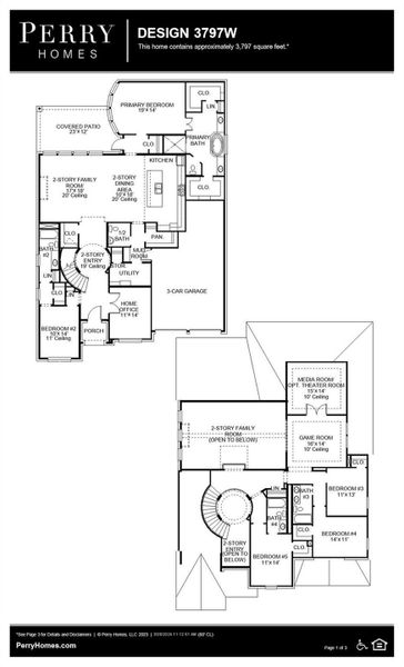 2D floor plan layout of this home in Jubilee, Hockley, TX (Image 4).