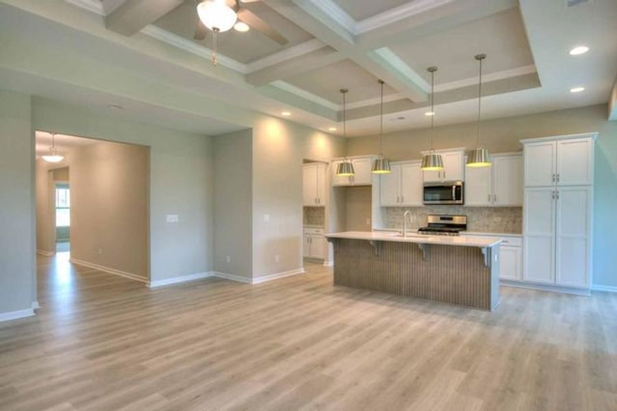 Representative unfurnished interior of a home built from the Sinclair by True Homes in Edgewater - Harbor Pointe, Lancaster (Image 7).