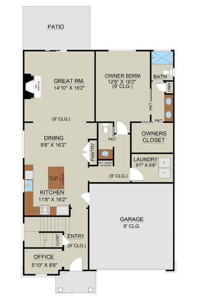 Sherwood– First Floor Rendering | Ernest Homes Sherwood– First Floor Rendering | Ernest Homes