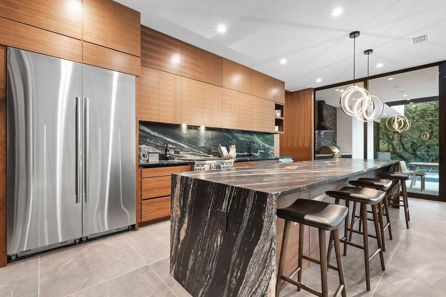 Fantastic kitchen island is the center of the home