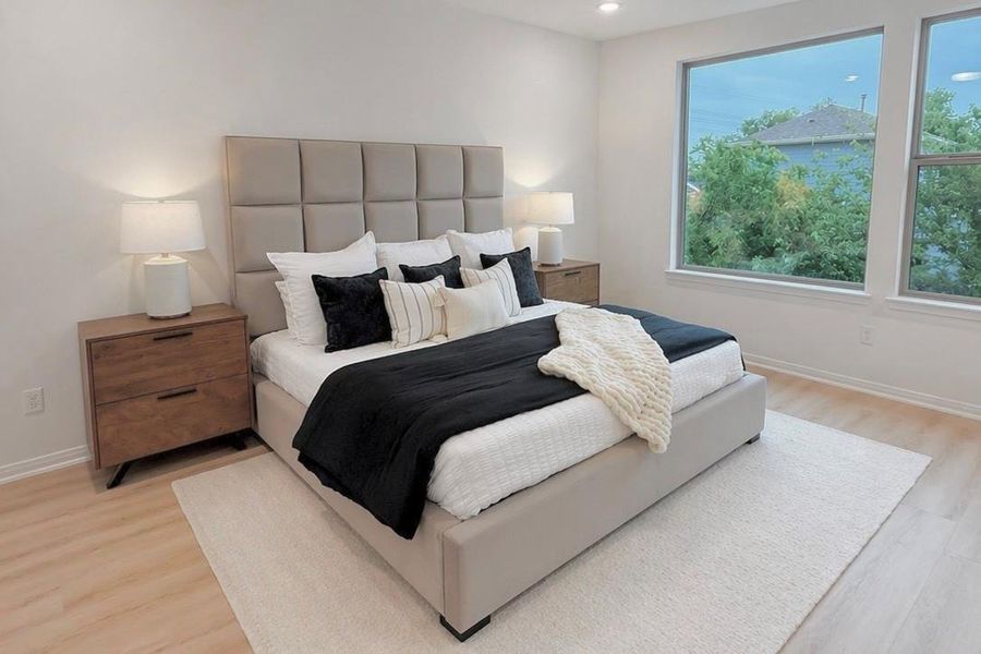 Furnished interior view inside a new home in , Houston (Image 33).