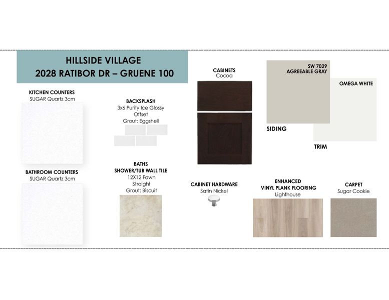 Sample of building materials used in homes in Hillside Village, Temple (Image 3).